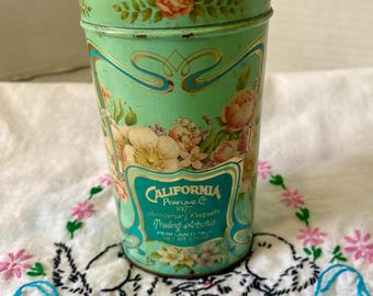 Vintage talc California perfume 1977 anniversary keepsake Avon blue pink