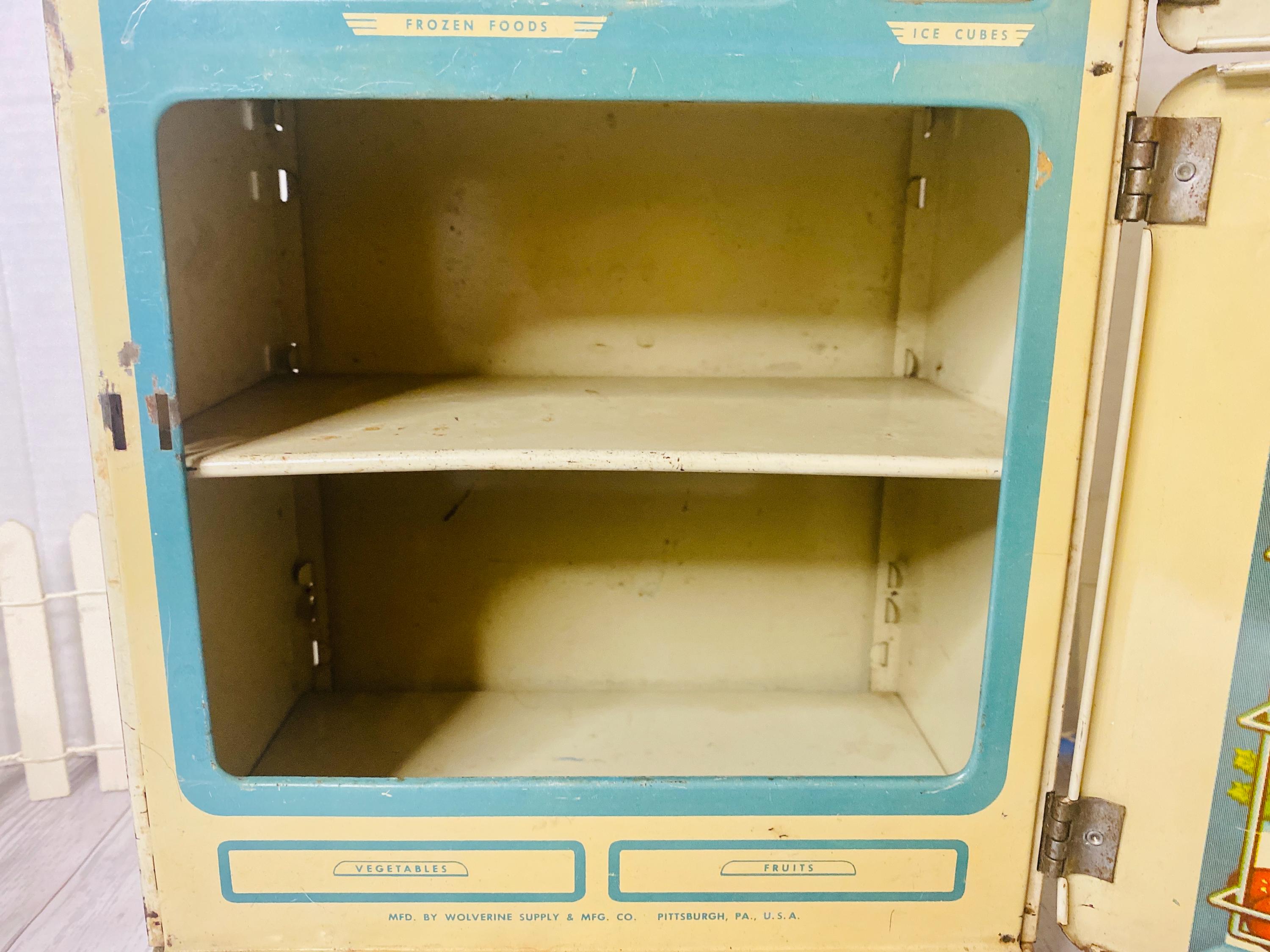 Wolverine Manufacturing Vintage Toy Refrigerator Wolverine Manufacturing Company Pittsburgh PA ...