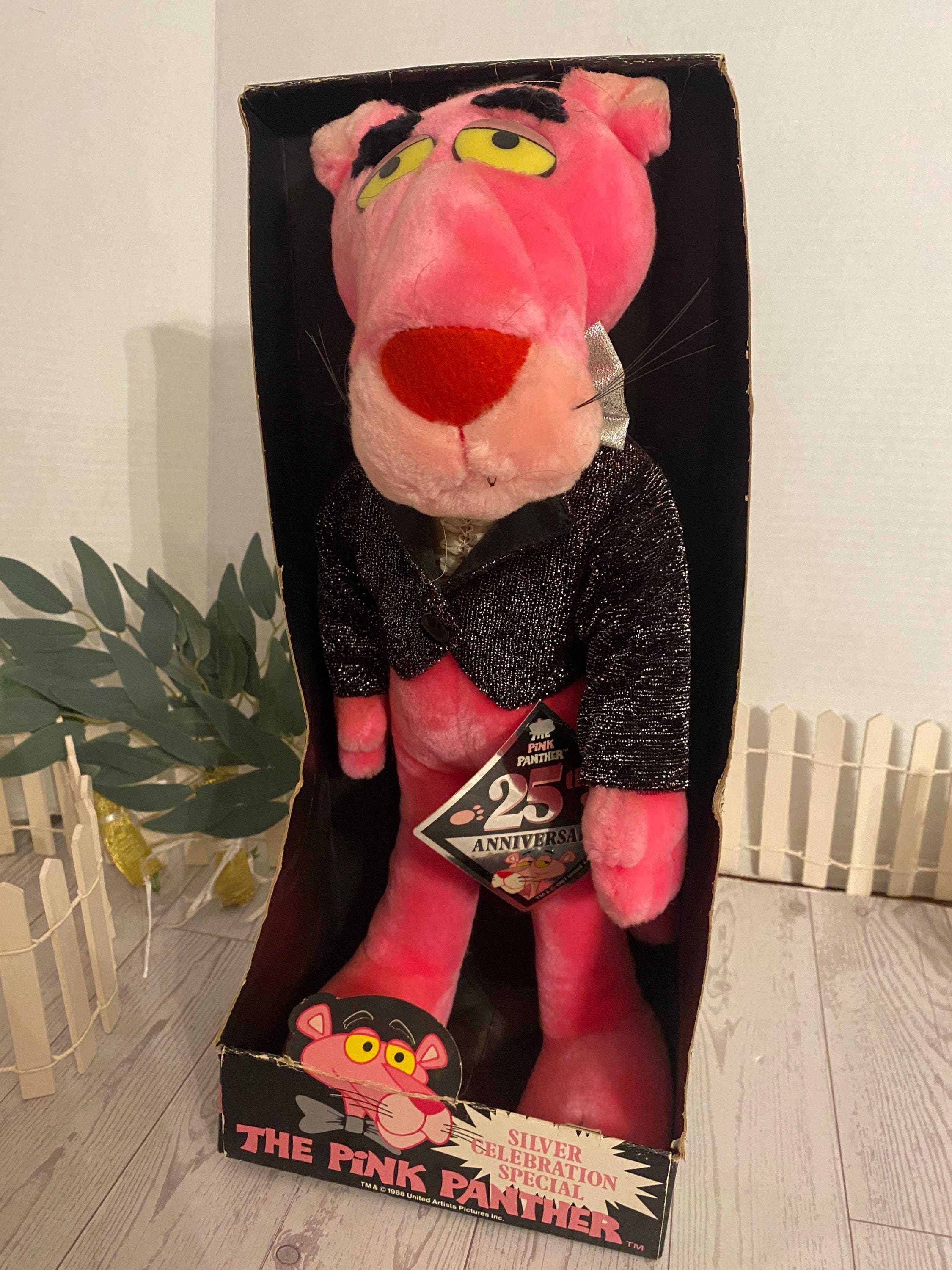Pink Panther Plush 1987 25th Anniversary 24K Co NOS in Original