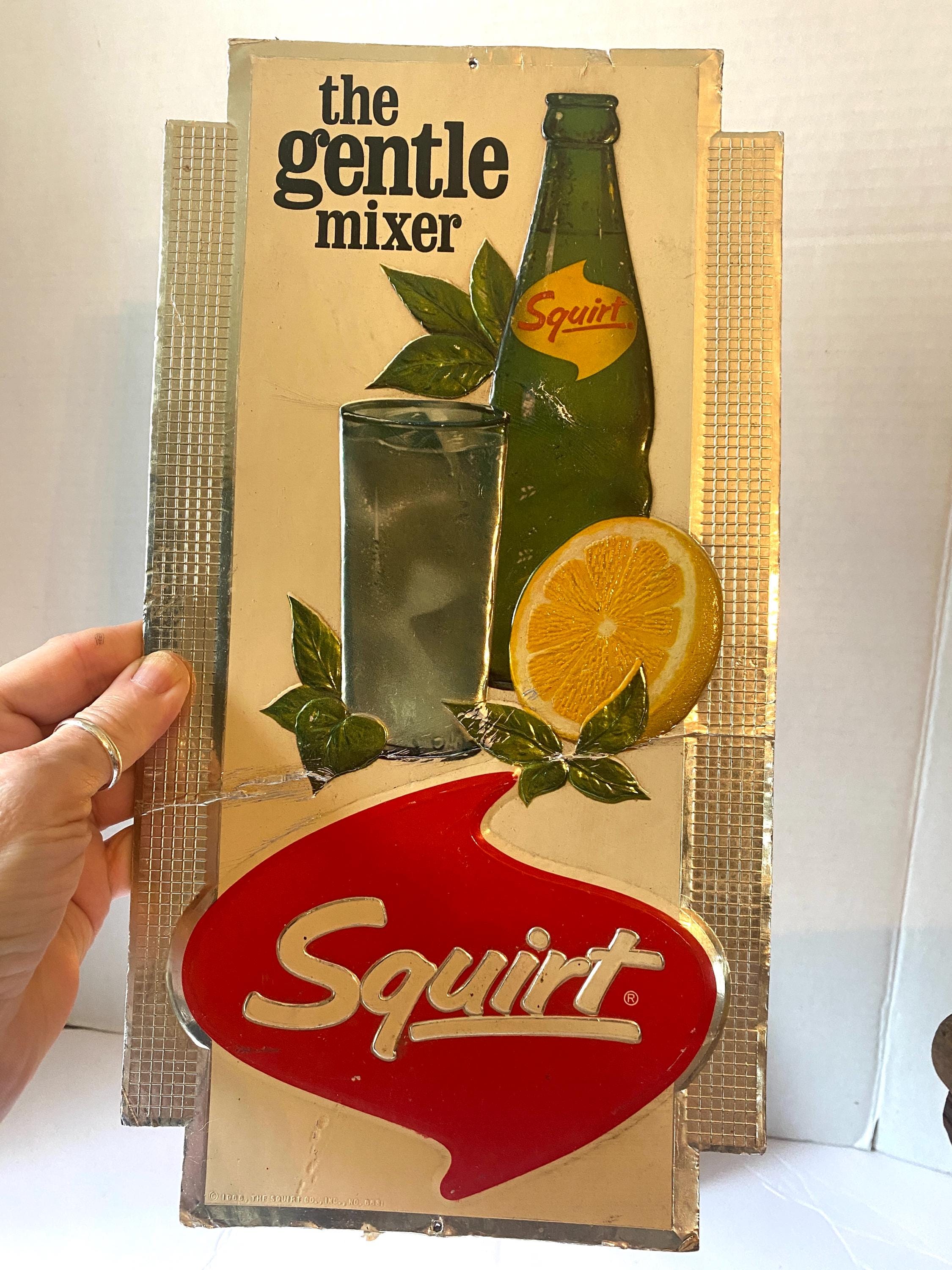 Vintage Advertising Signs Store Squirt the Gentle Mixer 1966 2
