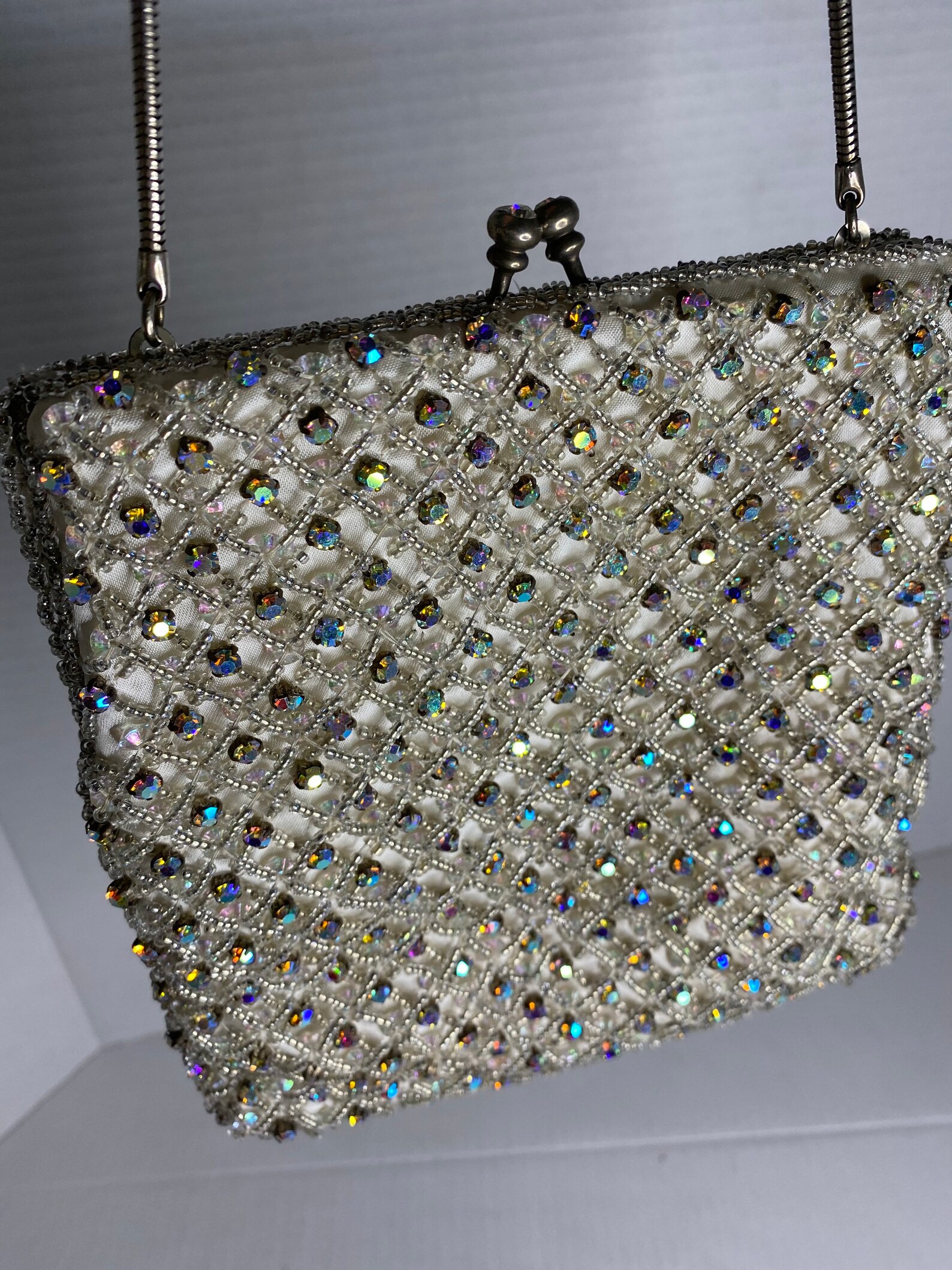 Vintage rhinestone Richere bag by made in Hong Kong Etsy