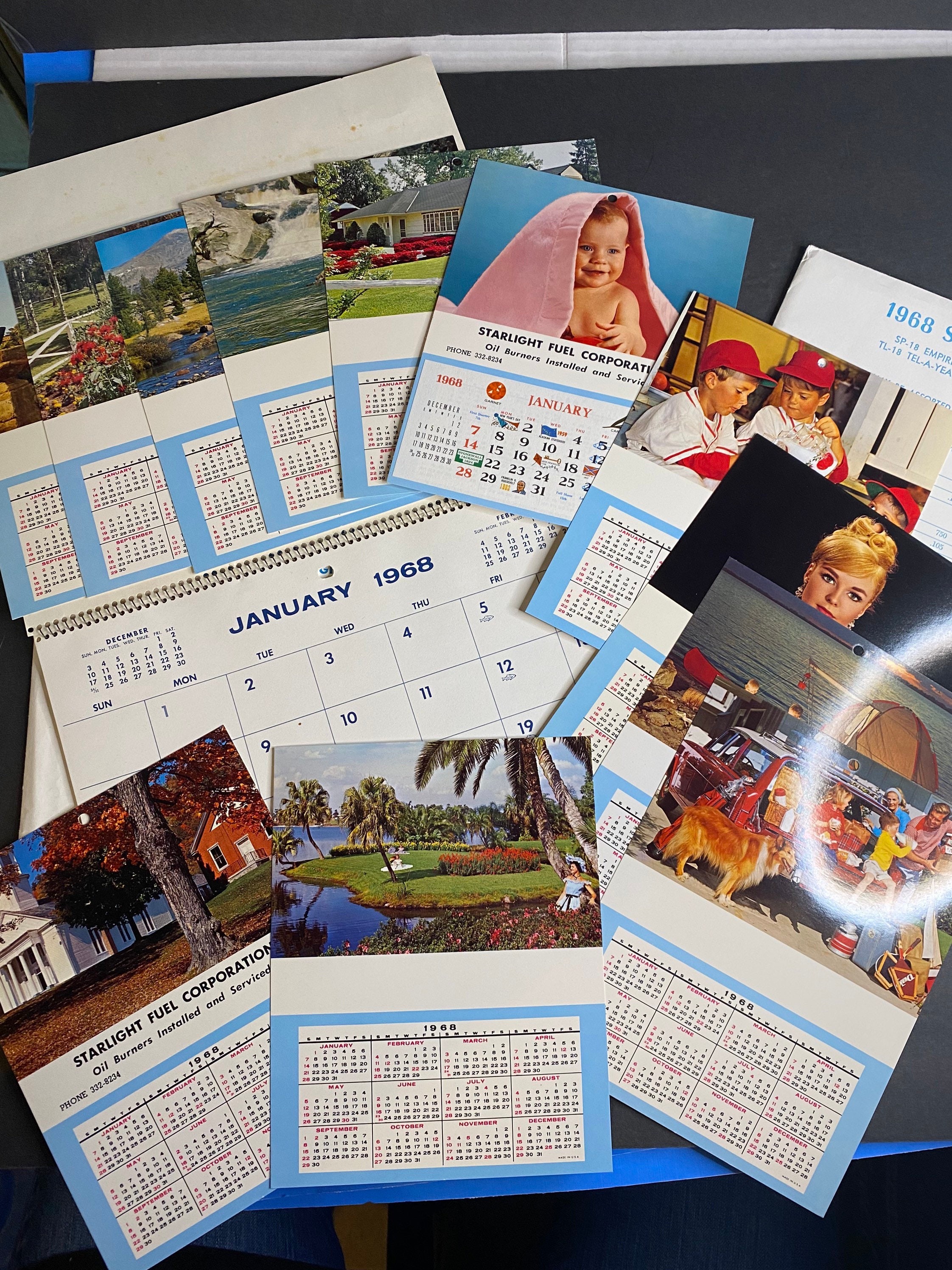 Vintage 1968 Calendar Salesman Sample 11 Color Photos Etsy Vintage 1968 Calendar Salesman Sample 11 Color Photos Etsy