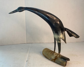 Vintage bird made of horn