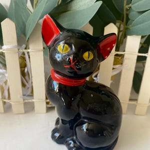 Black cat red ware Halloween kitty cat lovers gift