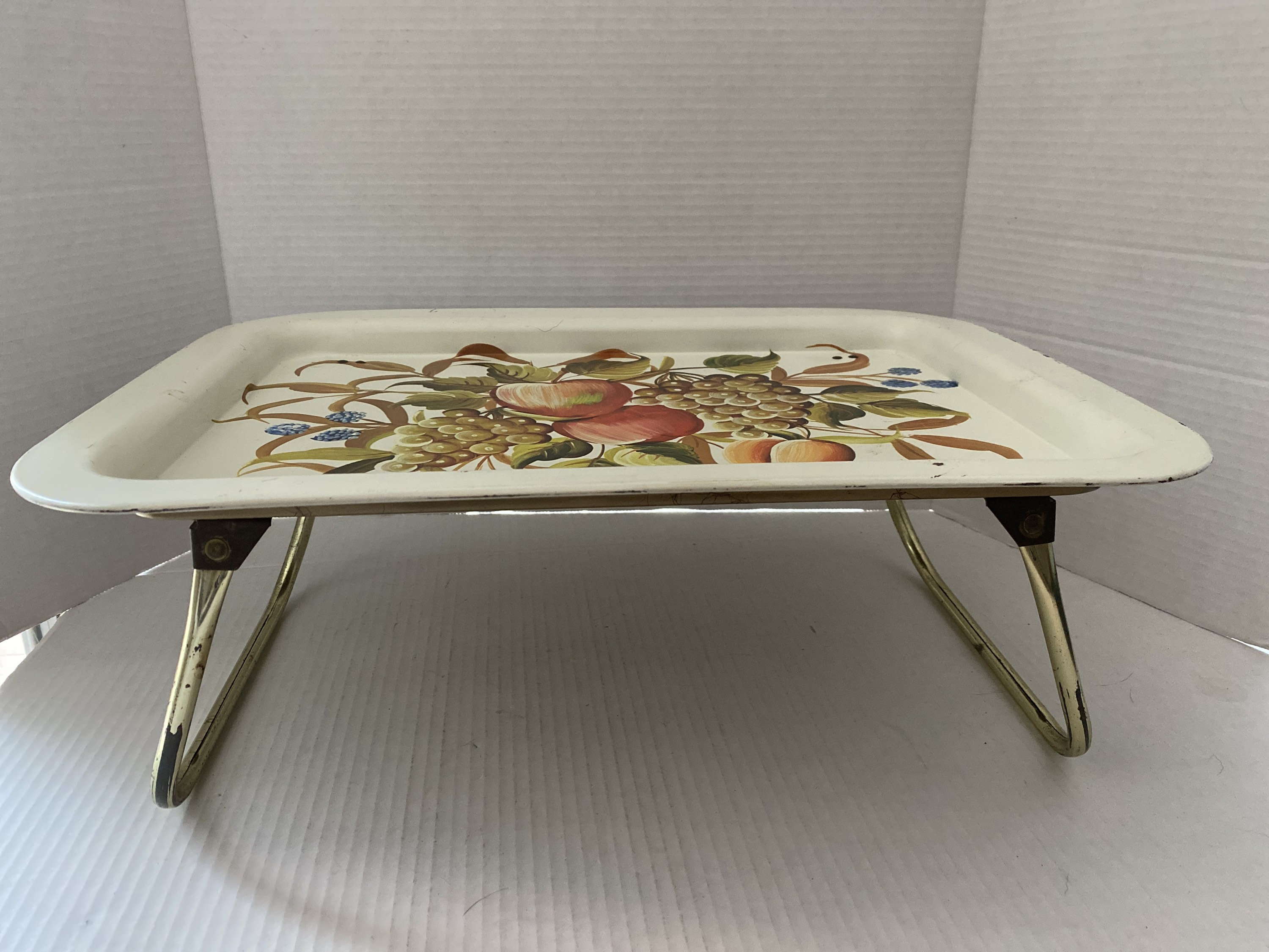Vintage folding lap tray / Bed Tray / Decorative 1960 1970 Etsy