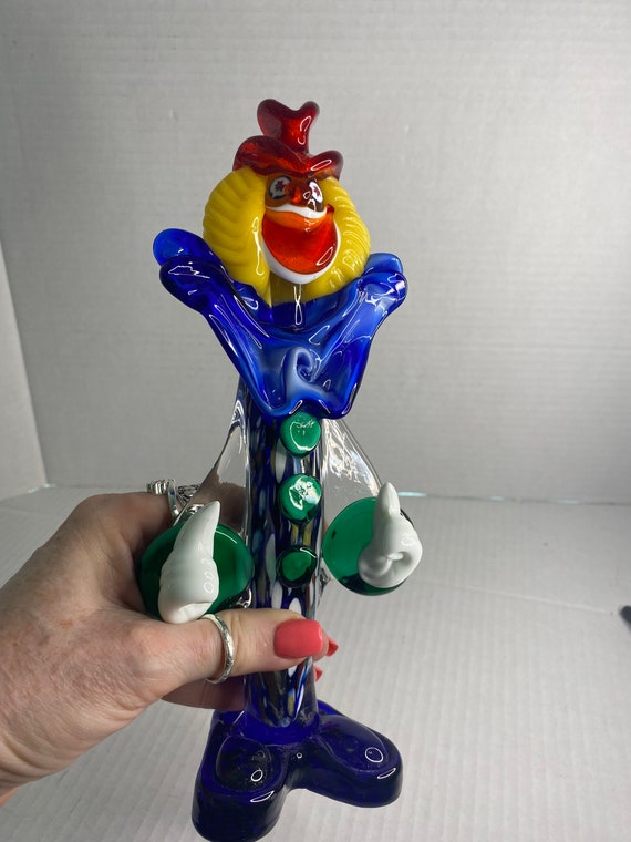 ムラーノガラスのピエロのラベルアートガラスのピエロイタリアの