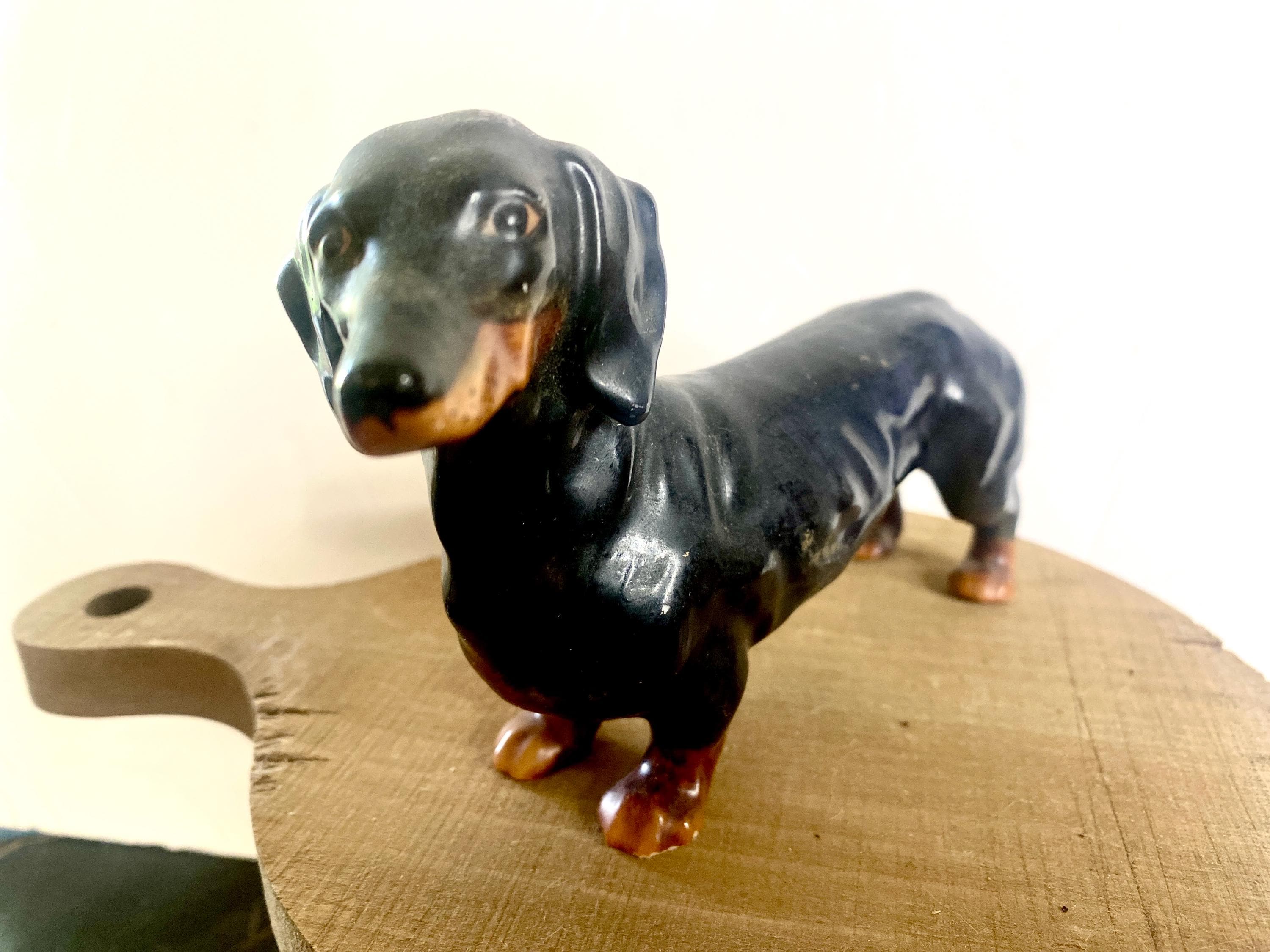 ラバードール　ダックスフント　茶色　ゲーベル　Goebel　ドイツ　ヴィンテージ Goebel Dachshund - Etsy