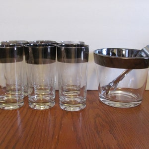 Dorothy Thorpe Style Silver Rimmed Glasses Ice Bucket Bild 1