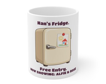 Nan Mug, Personalised Grandma Fridge Gallery Birthday Gift
