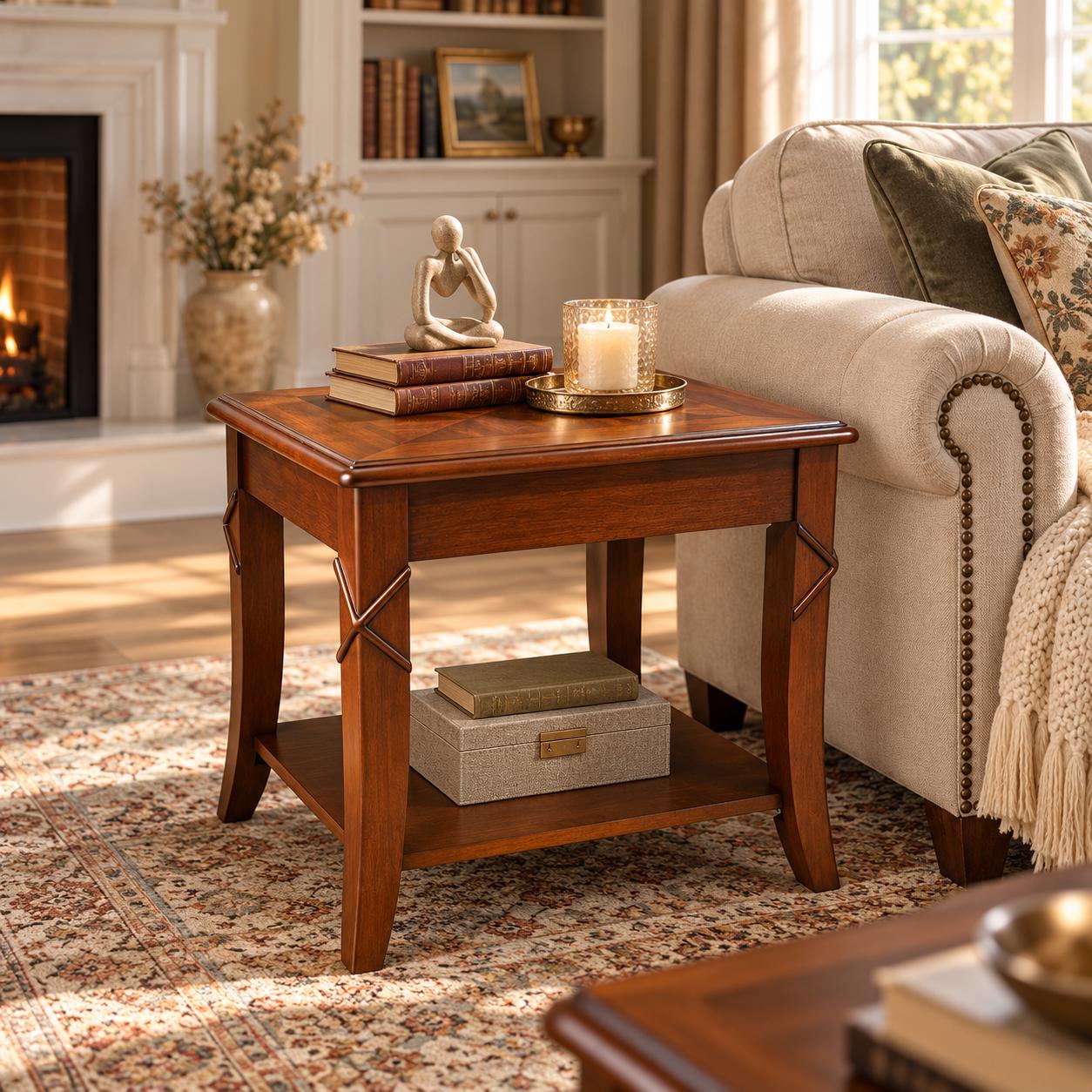 Queen Anne Cherry End Tables - Etsy