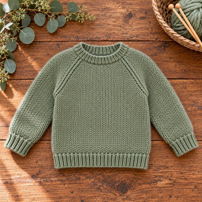 Knitting Sweater Pattern | Toddler Raglan Jumper PDF | Top Down ...