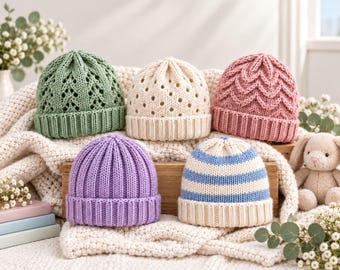 Cozy Baby Hat Knitting Patterns | Newborn to Toddler Beanie Designs | Handmade Nursery & Gift Project