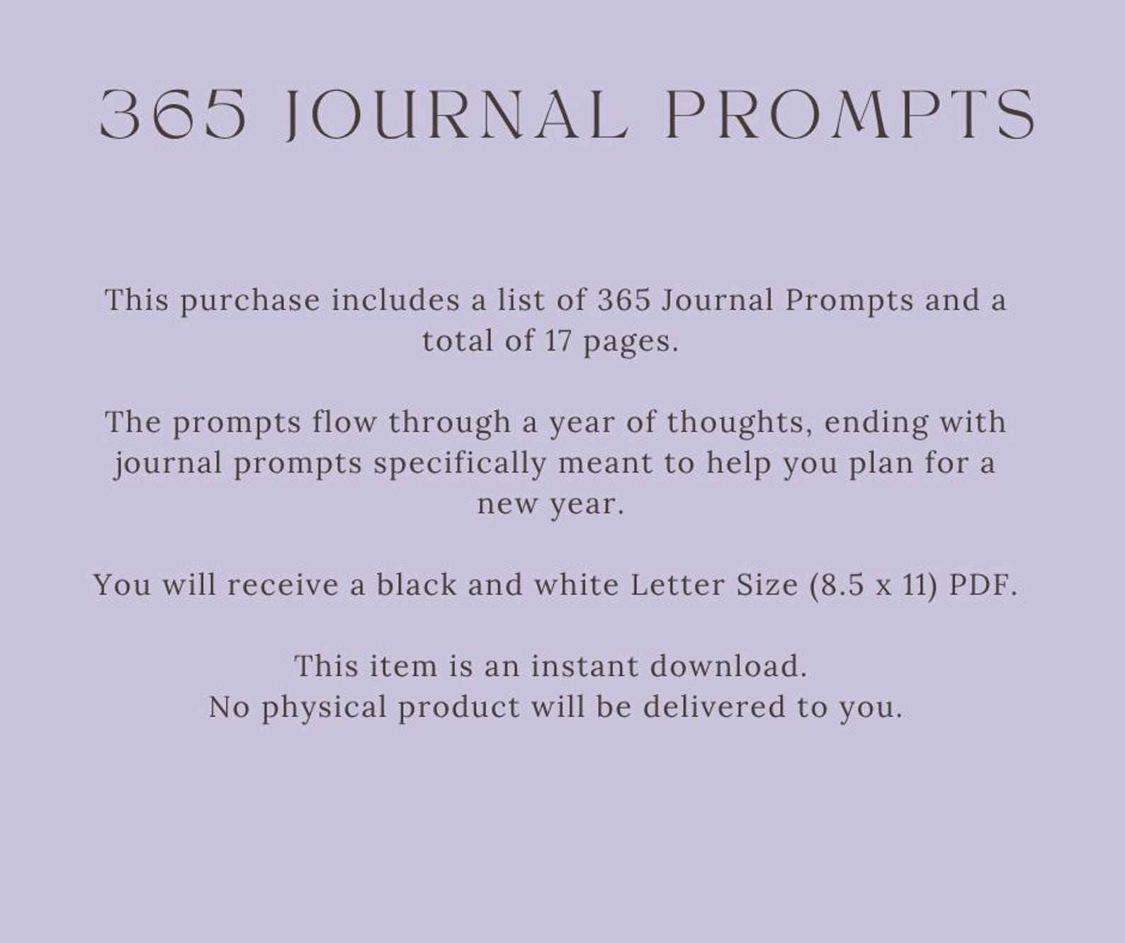 365 Journal Prompts | Daily Self-reflection (printable PDF) - Etsy