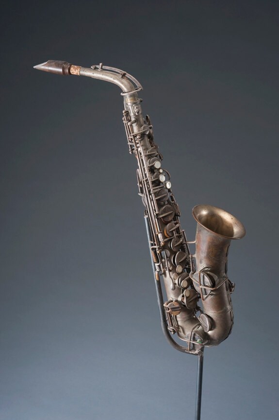 SAXOPHONE ASSEMBLAGE SCULPTURE Vintage Saxophone Musical Etsy