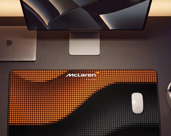Tappetino da scrivania McLaren, Tappetino per mouse McLaren, McLaren F1, Regalo per fan di F1, Regalo F1, Merchandising F1, Tappetino per mouse F1