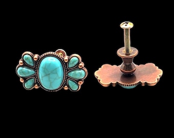 Abuela's Bows cabinet knobs (pair) antique copper
