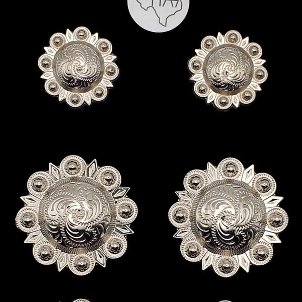 Set of 6 - Econo Saddle set berry conchos NP