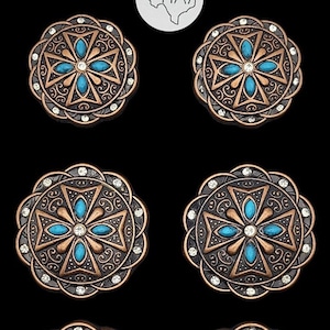 6er-Set - Scottsdale Saddle Concho Set