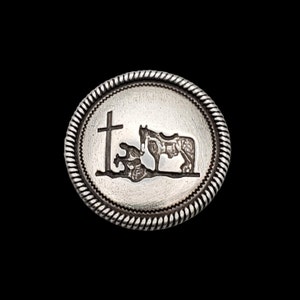 Concho a vite da 1-1/4" Cowboy alla croce