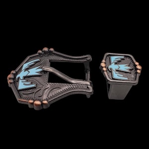 3/4"Türkis Thunderbird AEP/ACP Schnalle & Halter