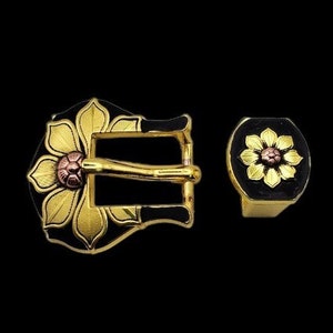 3/4" Flagstaff Flower buckle and keeper