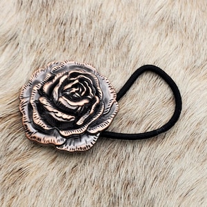3-D Rose ACP Ponytail Holder