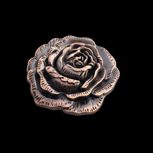 1-1/2" 3-D Rose ACP Screw Back concho