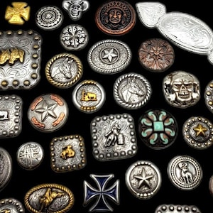 Screwback Concho Grab Bag (25 conchos)