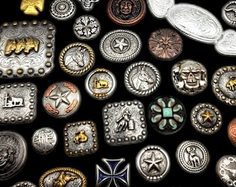 Screwback Concho Grab Bag (25 conchos)