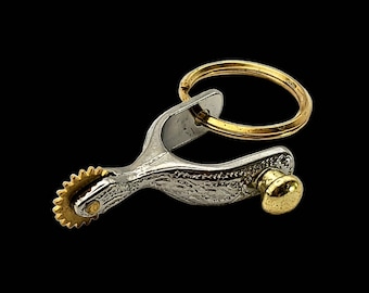 Engraved Spur Key Ring NP