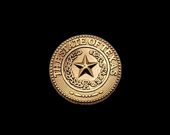 3/4" Texas State Seal HRGP geschroefde concho