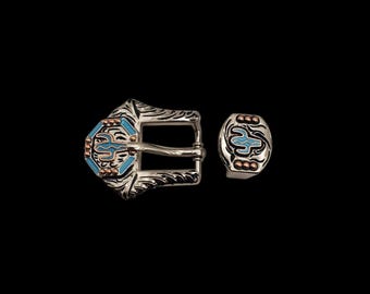3/4" Turq-actus buckle and keeper