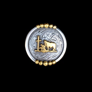 1" Stock Show Cowboy a croce Vite-back Concho HRSPGP