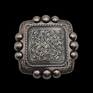 Concho Florid da 2-1/4" placcato in nichel antico