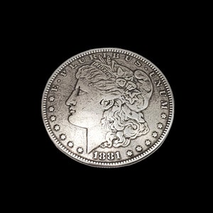 1-1/2&quot; Morgan Head Silver Dollar screw-back concho