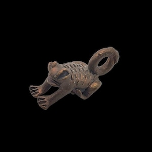 Bronze African Frog Charm