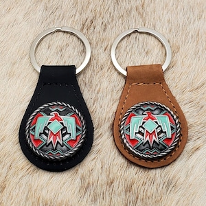 TexHAs T-Bird (Aqua/Red) Key Fob