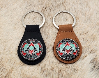 TexHAs T-Bird (Aqua/Red) Key Fob