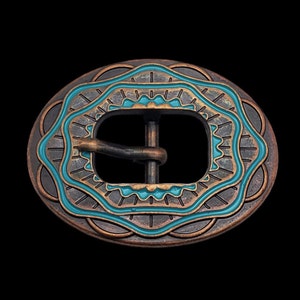 3/4" Texico Turquoise Buckle