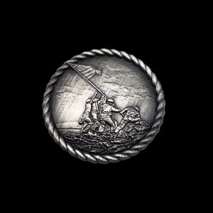 1-3/8&quot; Iwo Jima ANP Screwback Concho