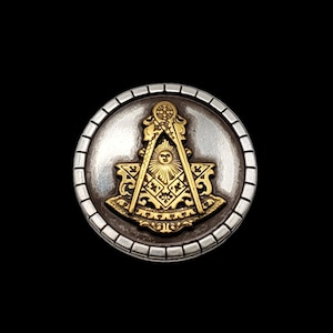 1-1/4&quot; Masonic Past Master screw back concho HRSPGP