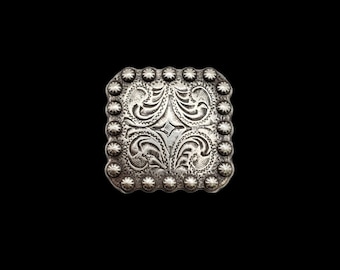 1" Square Berry HRSP Screwback Concho