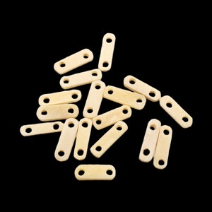 2-Hole Bone Bead Spacers (15/pkg)