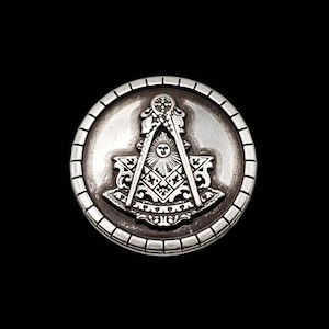 1-1/4&quot; Masonic Past Master HRSP Screw-back Concho