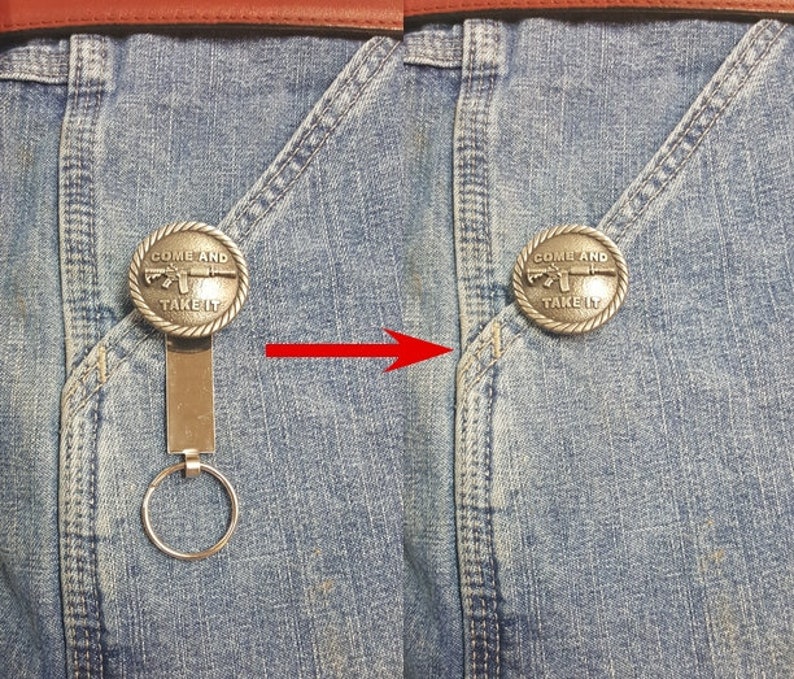 Come and Take It Pocket Key Clip Etsy