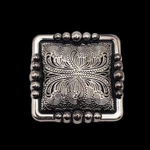 1 1/2&quot; Stock Show Square NP Screwback Concho