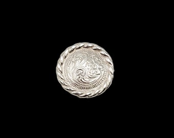 Concho de rosca SP con borde de cuerda floral de 3/4"