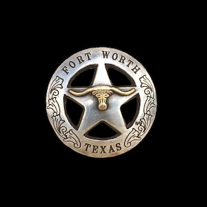 Fort Worth Ranger Star Screw-back Concho