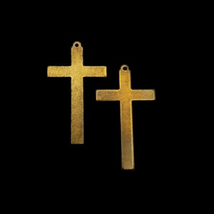 1-1/2&quot; x 2-1/2&quot; Brass Crosses (2 pkg)