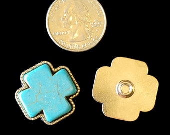 5 Cross Conchos Turquoise